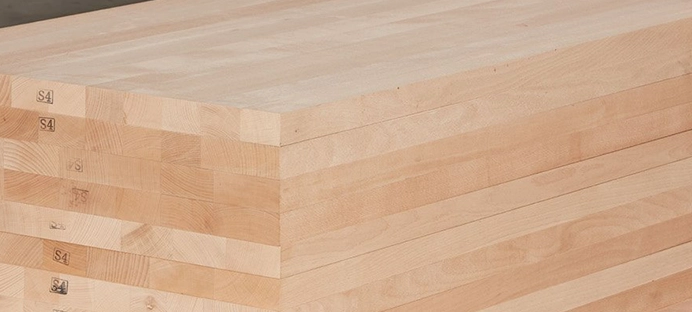 dreifach geschichtetes verleimtes Holz
